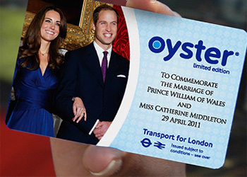 Royal wedding Oyster card